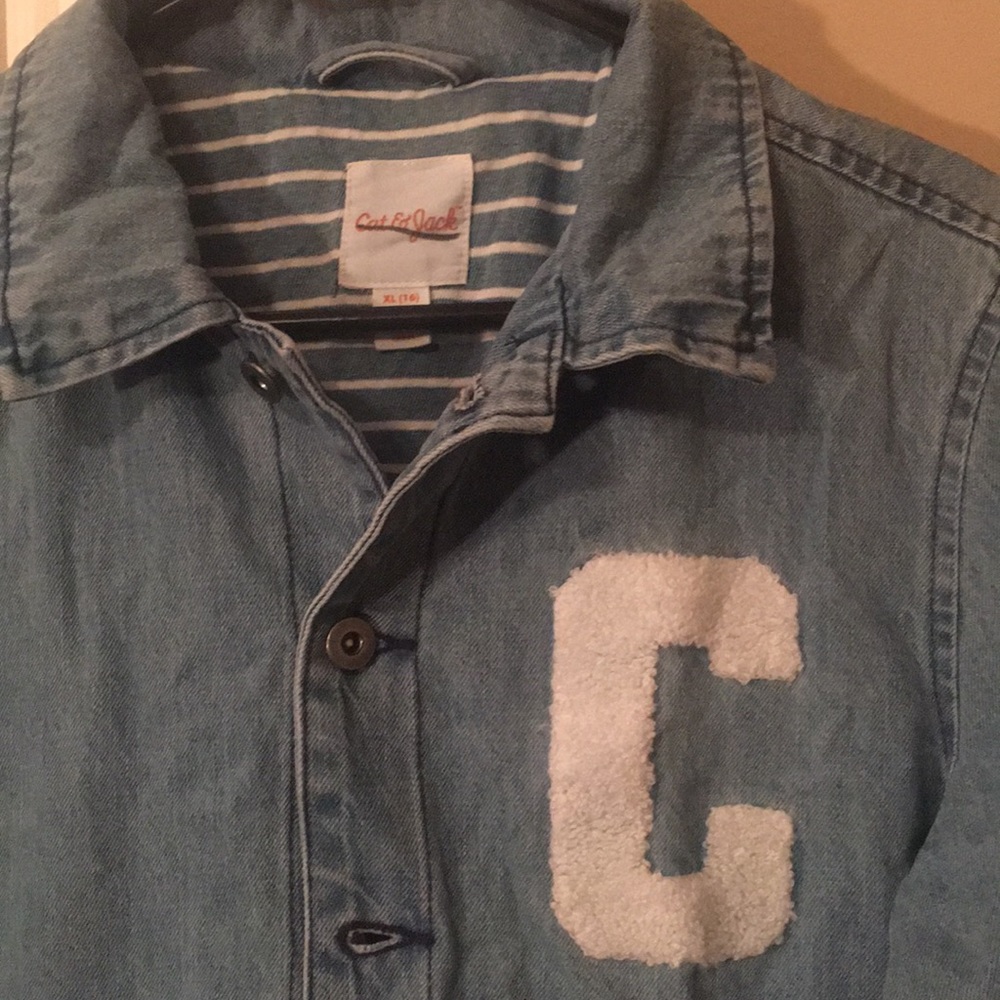 👖NWT Cat & Jack Big Boys Jean Jacket👖 - Picture 5 of 8